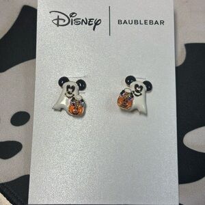 BaubleBar Disney Ghost Earrings - Black, White, Orange